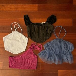 4 Tops from Local Boutique! Not fast fashion. More info in description & photos.